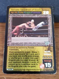 WWE WWF Raw Deal CCG - Tornado Takedown of Doom - Prize Card - Image 1
