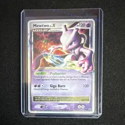 Pokemon Mewtwo LV.X DP28 Promo Holo Level Up Psychic HP 120 2008 EN Card - Image 1