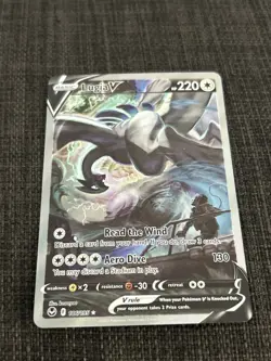 Pokemon Lugia V SWSH301 Sword & Shield Promo Card Holo 220 HP Aero Dive - Image 3