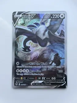 Pokemon Lugia V SWSH301 Sword & Shield Promo Card Holo 220 HP Aero Dive - Image 4