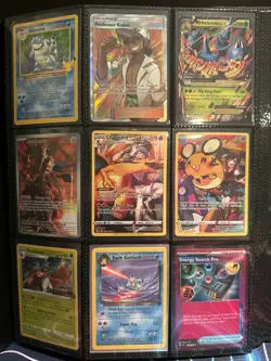 Pokemon TCG 9 Card lot Full arts, Mega EX, Stamped (no binder) - Image 1