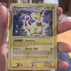 Ampharos 1/132 Non-Holo Rare D&P Secret Wonders Pokemon Card Mp - Image 1