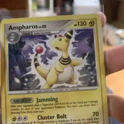 Ampharos 1/132 Non-Holo Rare D&P Secret Wonders Pokemon Card Mp - Image 4