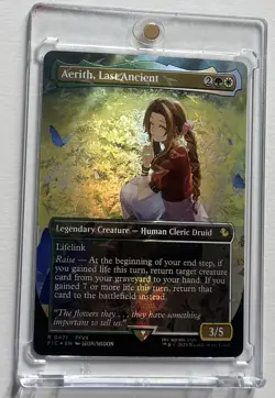 Magic: The Gathering Aerith, Last Ancient Rare Foil Creature FFVII White Green … - Image 1