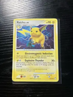 Pokemon TCG Raichu Holo Rare Card 15/123 Mysterious Treasures 2007 - Image 3