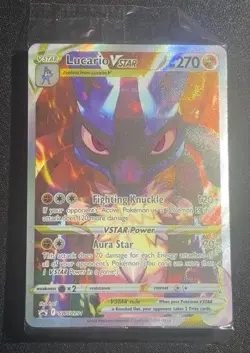 Pokemon TCG Lucario VSTAR #SWSH291 Black Star Promo, Crown Zenith, Sealed NM - Image 1