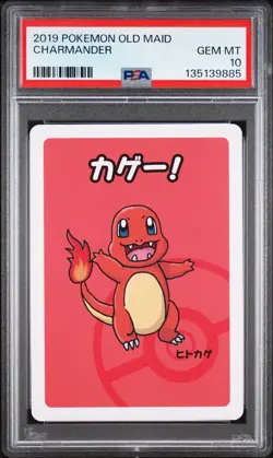 2019 POKEMON OLD MAID CHARMANDER PSA 10 - Image 1