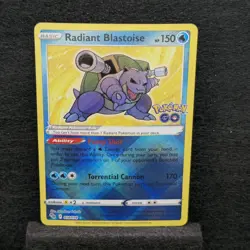 Pokemon GO #018/078 Radiant Blastoise - Image 1