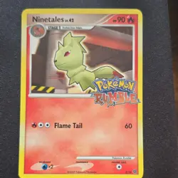 Ninetales 3/16 Pokemon Rumble Promo Stage 1 Regular HP 90 2009 Pokemon TCG - Image 1