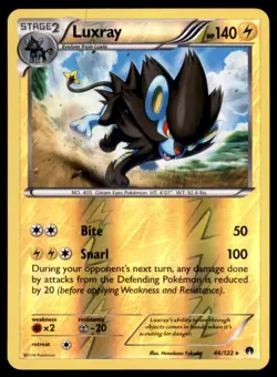 Pokemon TCG Luxray XY - BREAKpoint #46 Holo Reverse - Image 1
