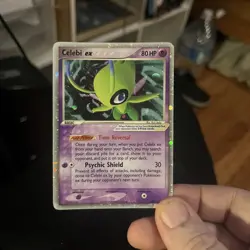 Celebi ex Ultra Rare 17/17 Pokemon TCG Pop Series 2 Holo Foil Holographic HP - Image 1