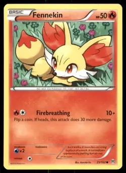 Pokemon TCG Pokemon Fennekin Fennekin Common Regular - Image 1