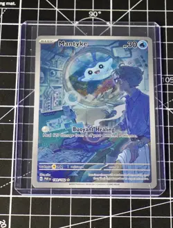 Mantyke - Paradox Rift - Full Art Illustration Rare Pokemon 189/182 TCG IR Holo - Image 3