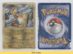 Ampharos Reverse Foil Pokemon HeartGold & SoulSilver #14 2010 READ cd8 - Image 3
