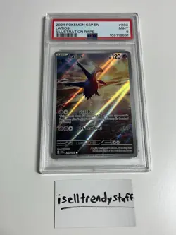 2024 POKEMON SSP EN-SURGING SPARKS ILLUSTRATION RARE #203 LATIOS PSA 9 - Image 1