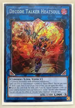Yugioh! Decode Talker Heatsoul - RA01-EN048 - Secret Rare - 1st Edition Near Min - Image 1