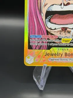 One Piece TCG Jewelry Bonney OP13-100 Alt Art Leader Carrying On His Will - Image 3