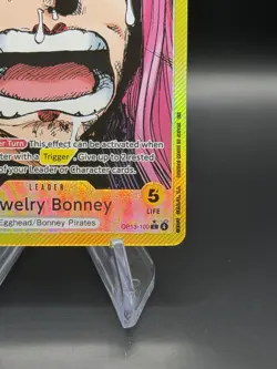 One Piece TCG Jewelry Bonney OP13-100 Alt Art Leader Carrying On His Will - Image 5