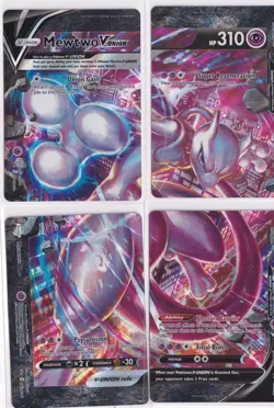 Mewtwo V-UNION [Set of 4] SWSH: Sword & Shield Promo Cards Holo - Image 1