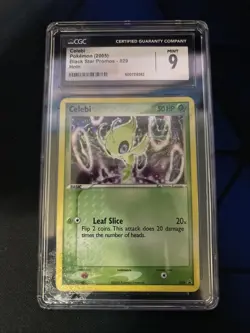 CGC 9 MINT Celebi 2005 Black Star Promos 029 Holo Pokemon Card - Image 1