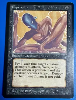 1 BANNED MTG Imprison | Legends (LEG) | 1994 | NM - Image 1