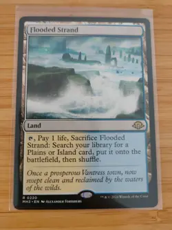 MTG Flooded Strand 0220 Modern Horizons 3 M/NM Free UK P&P - Image 1
