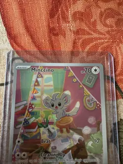Minccino 182/162 Sv05: Temporal Forces Holo Pokemon Card NM-MINT - Image 3