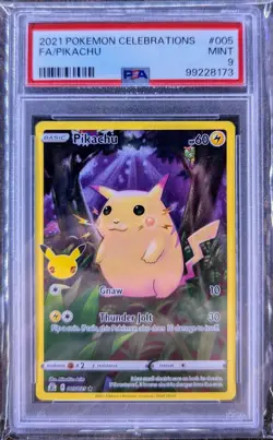 Pokemon Pikachu Holo Rare Card PSA 9 Celebrations 005/025 2021 #005 - Image 1