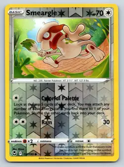 Smeargle - Reverse Holo - Silver Tempest 137/195 Pokemon TCG Card - Image 1