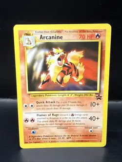 Pokemon Card - Arcanine WoTC Black Star Promo 6 Non Holo S - Image 1