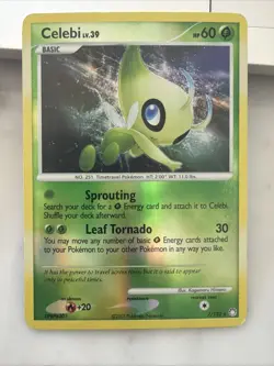 Pokemon TCG Celebi 7/123 Mysterious Treasures Holo 2007 - Image 1
