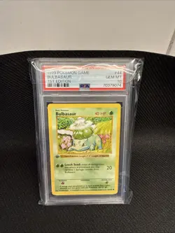 Pokemon Bulbasaur Shadowless 1st Edition PSA 10 Gem Mint Base Set - Image 1