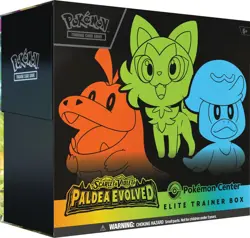 Paldea Evolved Pokemon Center ETB Elite Trainer Box (Exclusive) SEALED 2023 - Image 1