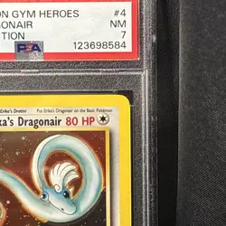 Erika's Dragonair 4/132 Holo Rare Pokemon 2000 Gym Heroes 1st Edition PSA 7 NM - Image 4