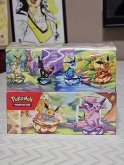 Pokemon TCG Prismatic Evolutions Mini Tin Display Sealed - Image 1