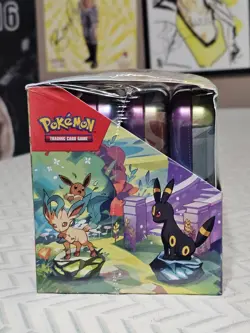 Pokemon TCG Prismatic Evolutions Mini Tin Display Sealed - Image 4