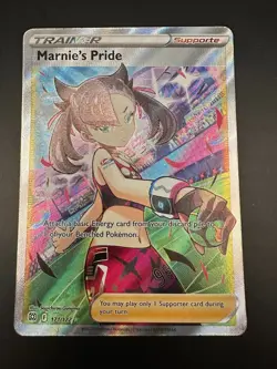 POKEMON TCG MARNIE'S PRIDE 171/172 FULL ART HOLO BRILLIANT STARS - Image 1
