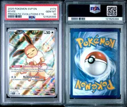 Pokemon Eevee Prismatic Evolutions ETB Promo SVP EN 173 PSA 10 Gem Mint - Image 3