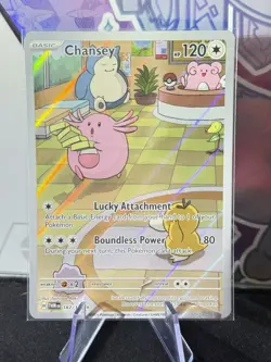Chansey 187/167 Full Art Holo Pokemon SV06: Twilight Masquerade ENG Near Mint - Image 1
