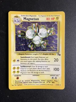 Magneton | 11/62 | Fossil | Pokemon Card | Holo | LP - Image 1