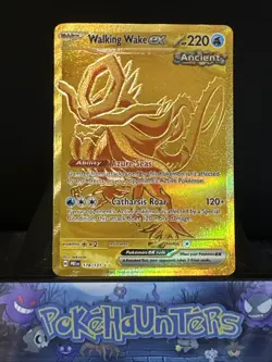 Pokemon Card Walking Wake EX 178/131 Prismatic Evolutions Gold Secret Rare NM - Image 1