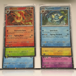 Pokemon TCG Prismatic Evolutions Set Of 6 Eevee Evolutions Promo Cards 167-172 - Image 1