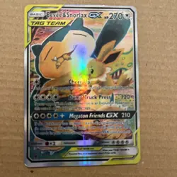 Eevee & Snorlax GX SM169 Holo– Near Mint – Authentic Pokemon Card - Image 3