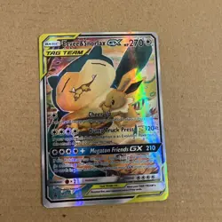 Eevee & Snorlax GX SM169 Holo– Near Mint – Authentic Pokemon Card - Image 4