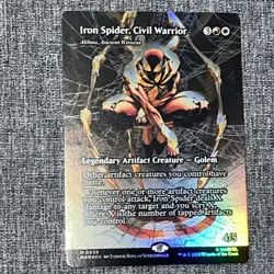 Iron Spider, Civil Warrior – Marvel (MAR) 0039 NM Borderless Foil MTG - Image 1