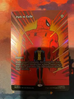 MTG Spider Man Path to Exile Borderless Foil - Image 1