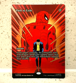 2025 MTG MARVEL'S SPIDER-MAN BORDERLESS PATH TO EXILE 0004 FOIL (RARE) - Image 1
