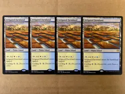MTG 4x Irrigated Farmland # 282 Commander 2020 Modern Magic the Gathering x4 NM - Image 1