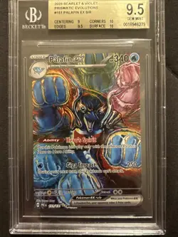 BGS 9.5 Palafin ex Special Illustration Rare Prismatic Evolutions Pokemon #151 - Image 2