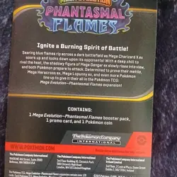 Pokemon TCG Mega Evolution Phantasmal Flames Booster Pack Whimsicott Promo Coin - Image 2